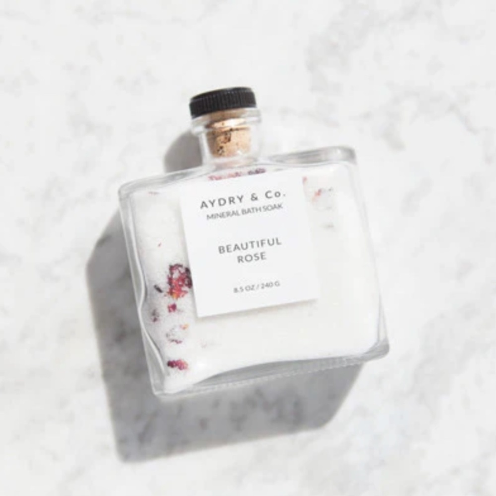NEW AYDRY & CO. BEAUTIFUL ROSE BATH SALTS